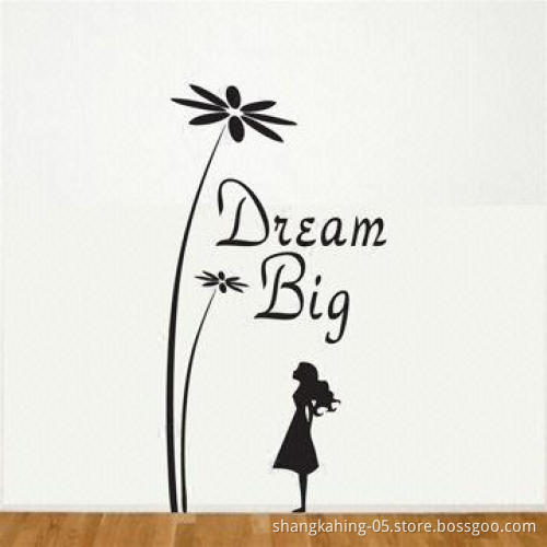 Removable Wall Art Sticker/Decals Quote with UV and CMYK Prints, Customized Designs are Accepted